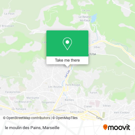 le moulin des Pains map