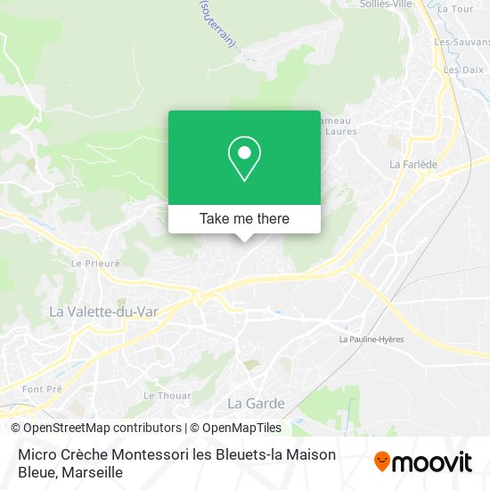 Micro Crèche Montessori les Bleuets-la Maison Bleue map