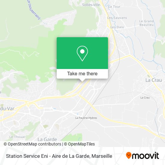 Station Service Eni - Aire de La Garde map