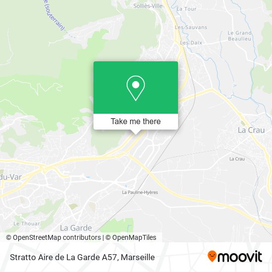 Stratto Aire de La Garde A57 map
