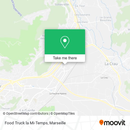 Food Truck la Mi-Temps map