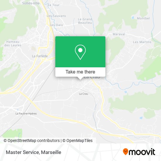 Master Service map