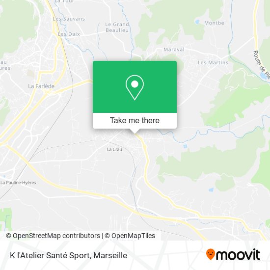 K l'Atelier Santé Sport map