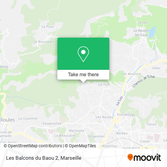 Les Balcons du Baou 2 map