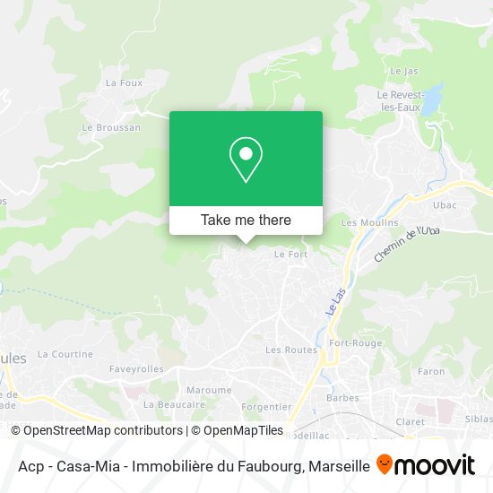 Acp - Casa-Mia - Immobilière du Faubourg map
