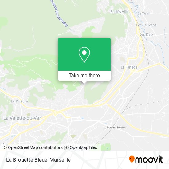 La Brouette Bleue map