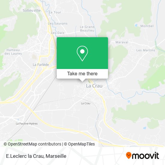 E.Leclerc la Crau map