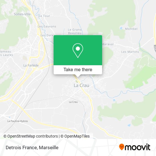 Detrois France map