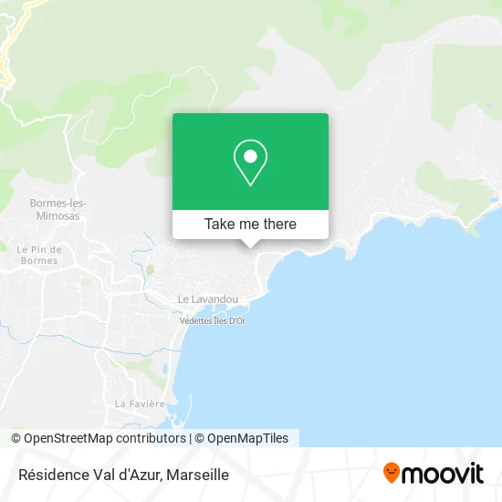 Résidence Val d'Azur map