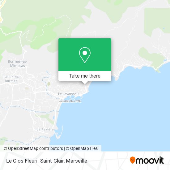 Le Clos Fleuri- Saint-Clair map