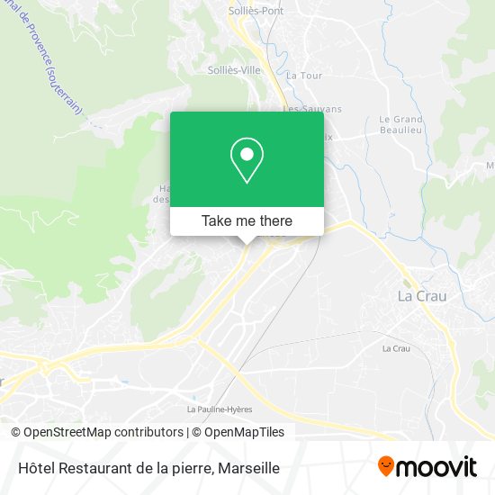 Hôtel Restaurant de la pierre map