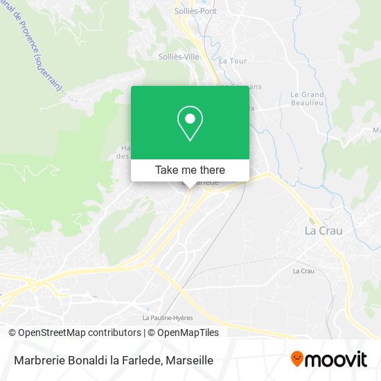 Marbrerie Bonaldi la Farlede map