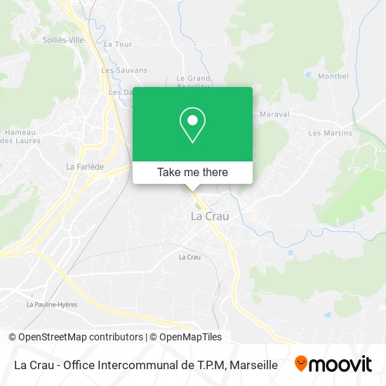 La Crau - Office Intercommunal de T.P.M map