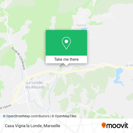 Casa Vigna la Londe map