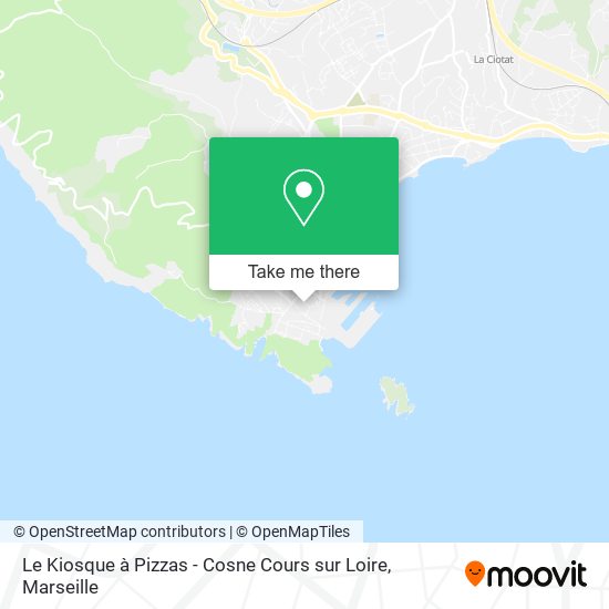 Le Kiosque à Pizzas - Cosne Cours sur Loire map