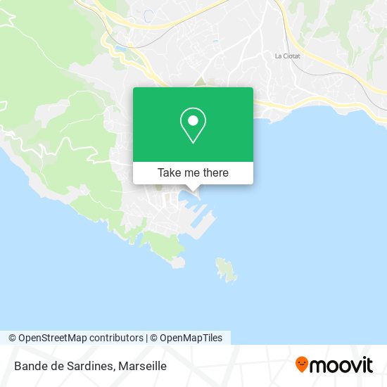 Bande de Sardines map