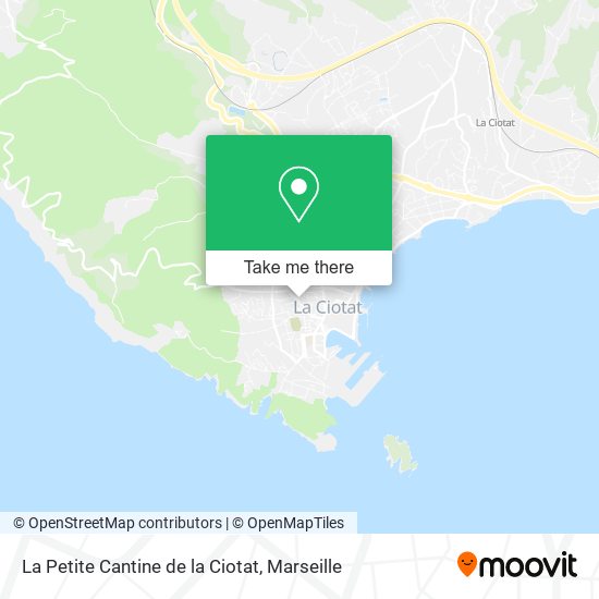 Mapa La Petite Cantine de la Ciotat