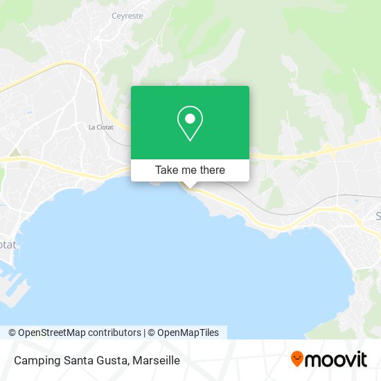 Camping Santa Gusta map