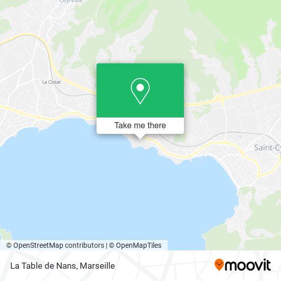 La Table de Nans map