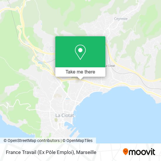 France Travail (Ex Pôle Emploi) map