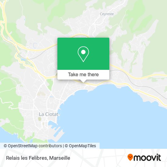 Relais les Felibres map