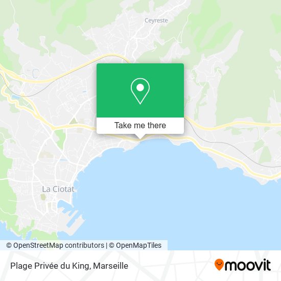 Plage Privée du King map