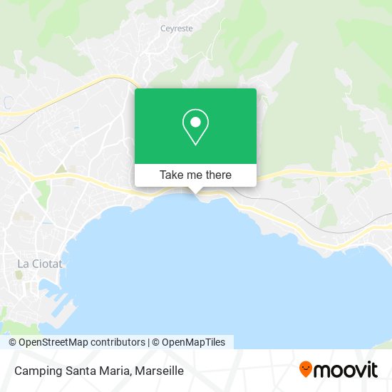 Mapa Camping Santa Maria