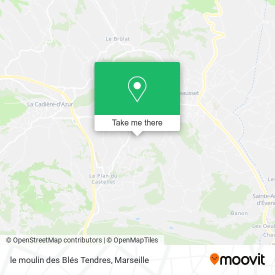 le moulin des Blés Tendres map