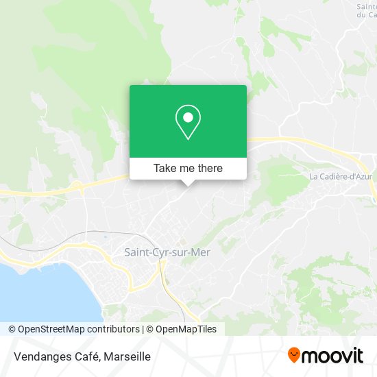 Vendanges Café map