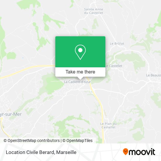 Location Civile Berard map