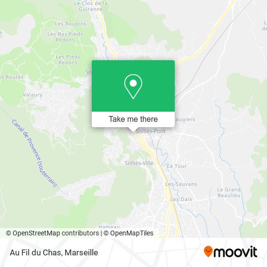 Au Fil du Chas map