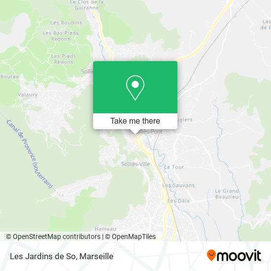 Les Jardins de So map