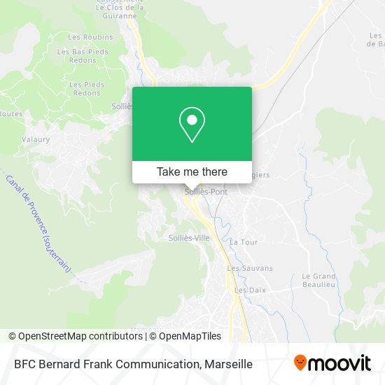 BFC Bernard Frank Communication map