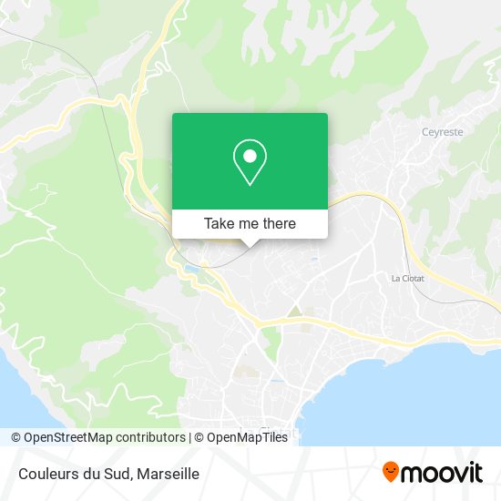 Couleurs du Sud map