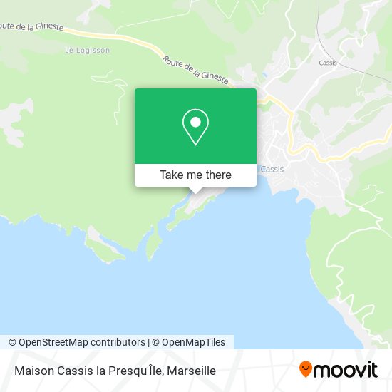 Maison Cassis la Presqu'Île map