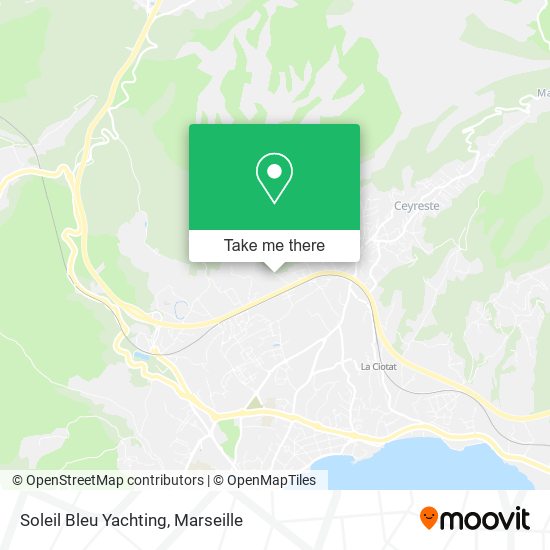 Soleil Bleu Yachting map