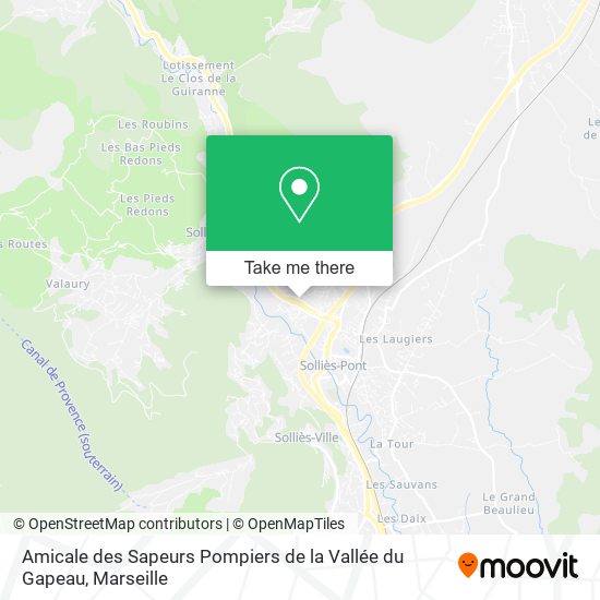 Amicale des Sapeurs Pompiers de la Vallée du Gapeau map