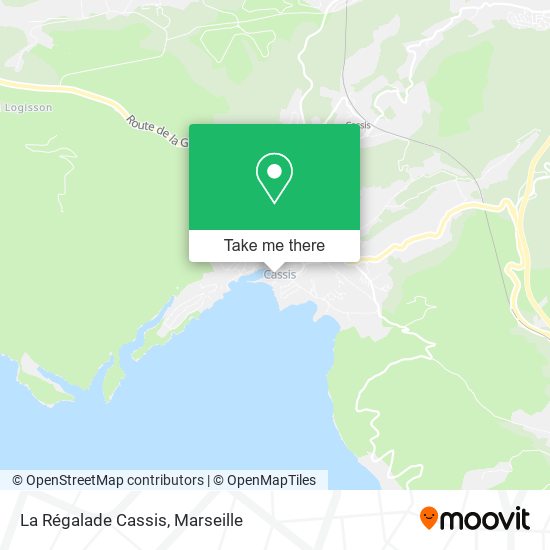 La Régalade Cassis map