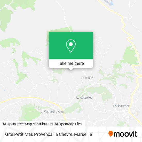 Gîte Petit Mas Provençal la Chèvre map
