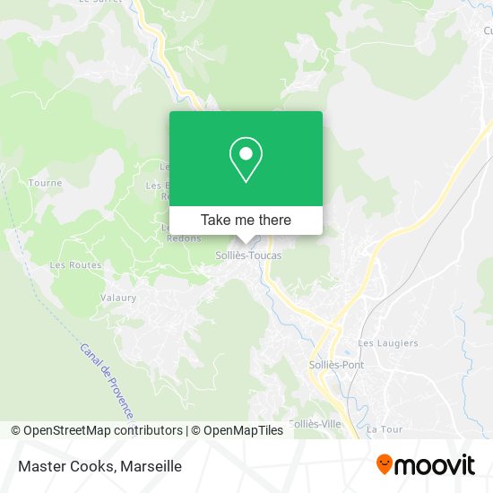 Master Cooks map
