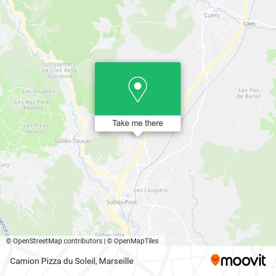 Camion Pizza du Soleil map