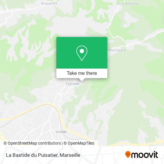 La Bastide du Puisatier map