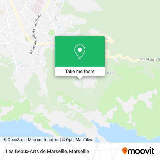 Mapa Les Beaux-Arts de Marseille