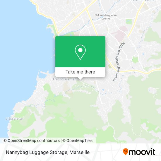 Nannybag Luggage Storage map