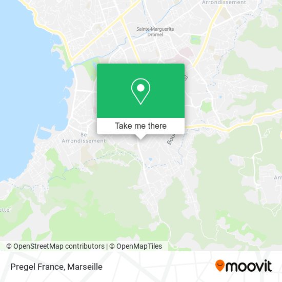 Pregel France map