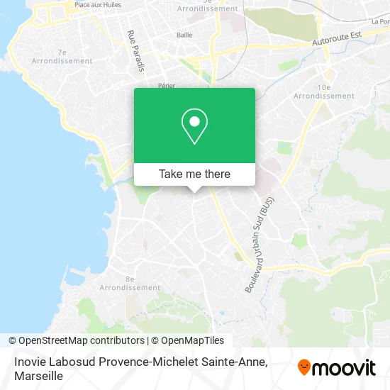 Inovie Labosud Provence-Michelet Sainte-Anne map