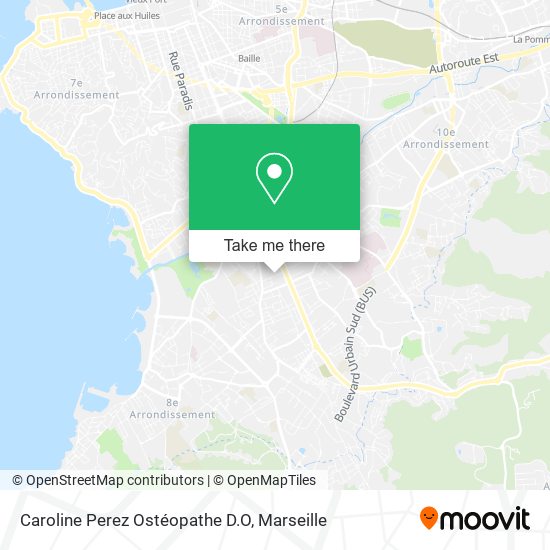 Caroline Perez Ostéopathe D.O map