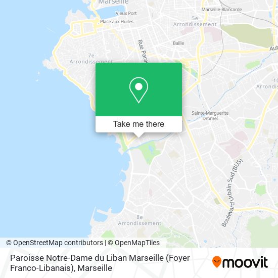 Paroisse Notre-Dame du Liban Marseille (Foyer Franco-Libanais) map
