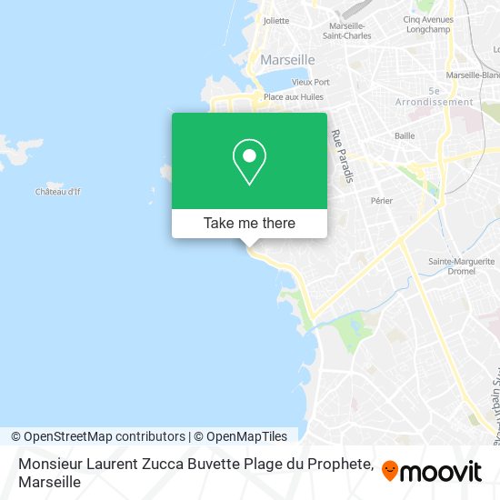 Monsieur Laurent Zucca Buvette Plage du Prophete map