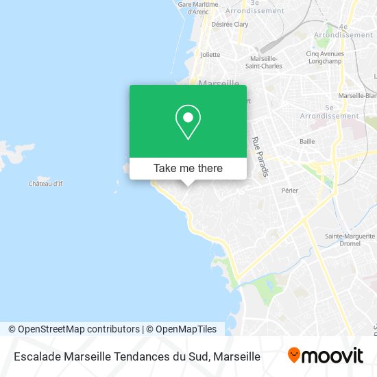 Escalade Marseille Tendances du Sud map